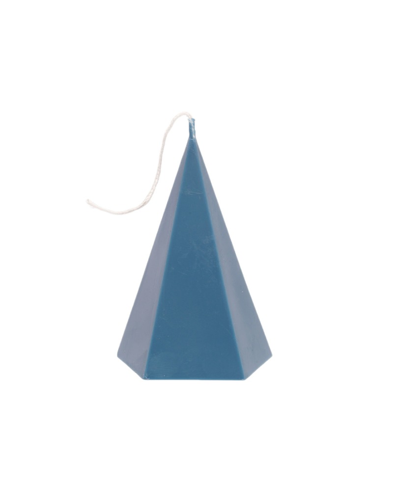 Triangle Candle - Navy Blue